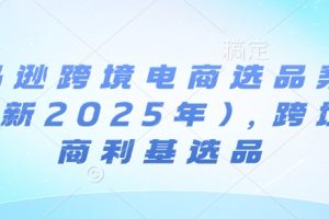 亚马逊跨境电商选品案例(更新2025年10月),跨境电商利基选品