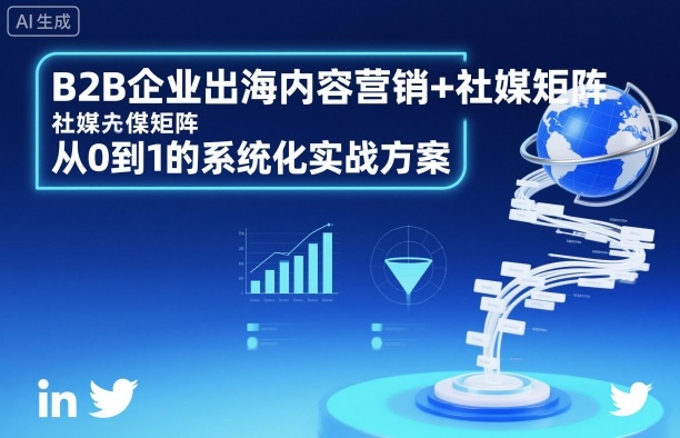 B2B企业出海内容营销+社媒矩阵,从0到1的系统化实战方案
