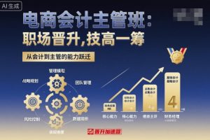 电商会计主管班,职场晋升,技高一筹